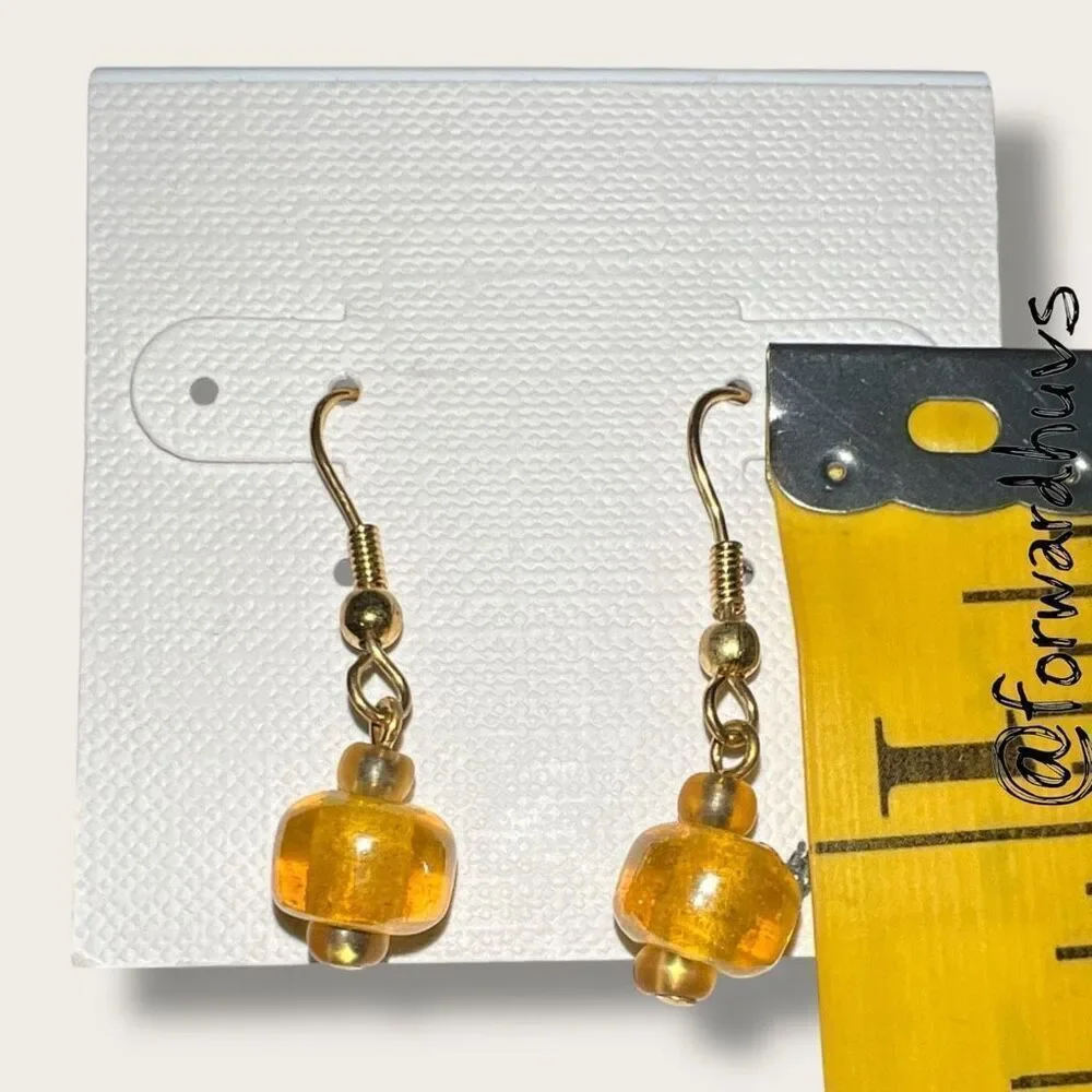 Bundle Sale 3 for $15 | Handcrafted Glass Dangle Earrings